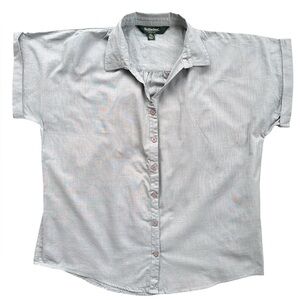 STILLWATER linen short sleeve button down shirt women’s‎ XL